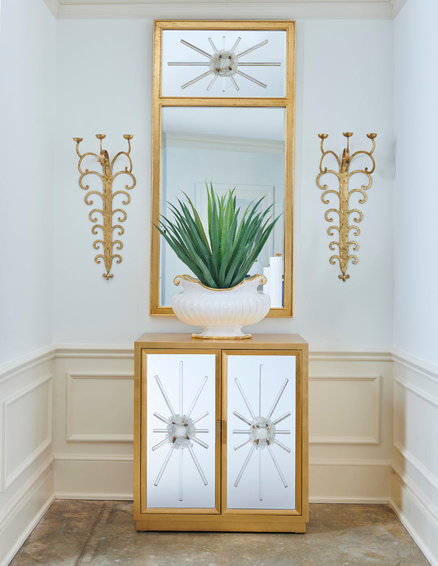 Chelsea House Crystal Trumeau Mirror